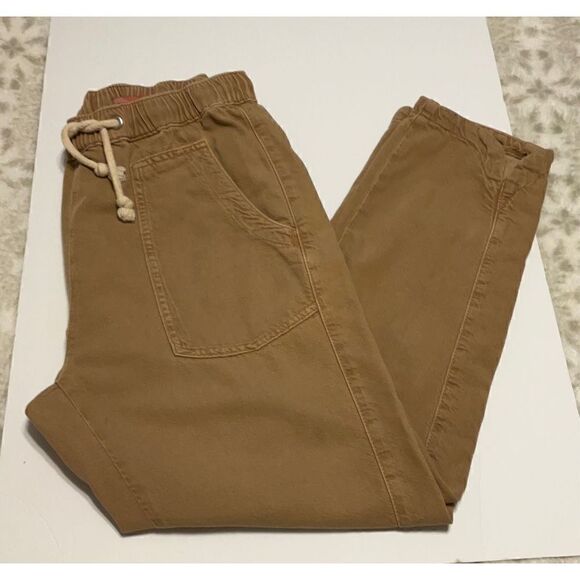 Pilcro Cottage Utility Jeans, Small, Tan. Anthropologie. Tie waist Casual, cozy! - Picture 5 of 16